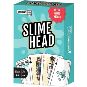 Slime Head – Fast & Fun Card Game for Families | 2–8 Players | Travel & Party Game with Custom Deck