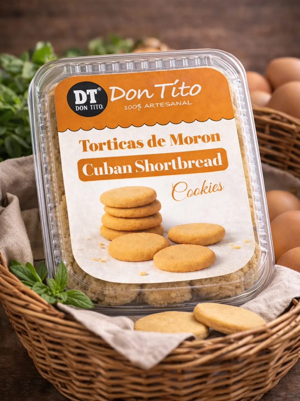 Don Tito Torticas de Moron Cuban Shortbread Cookies - Traditional Cuban Butter Cookies with Soft Crumbly Texture & Rich Homemade Flavor Made in USA