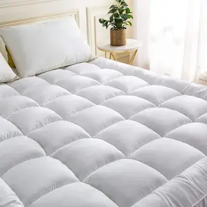 4 Inches Thick Mattress Topper Quilted Cooling Mattress Topper Pad