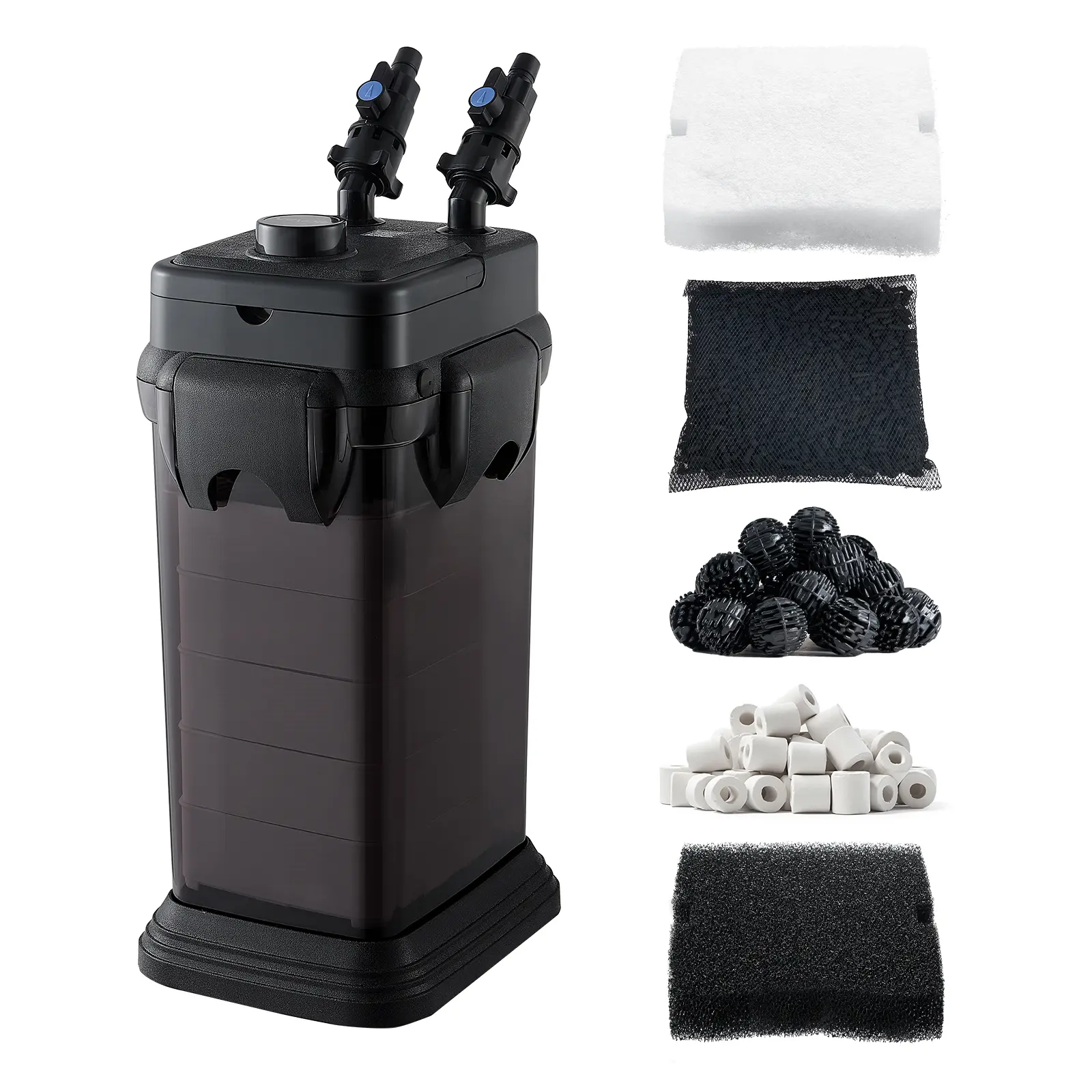 VEVOR Canister Filter 793 GPH 5-Stage External Aquarium Filter Copper Motor, for Fish Tanks, Aquariums, Adjustable Flow, Leak Protection, Powerful Water Circulation Cleaning Machine, Quite Operation