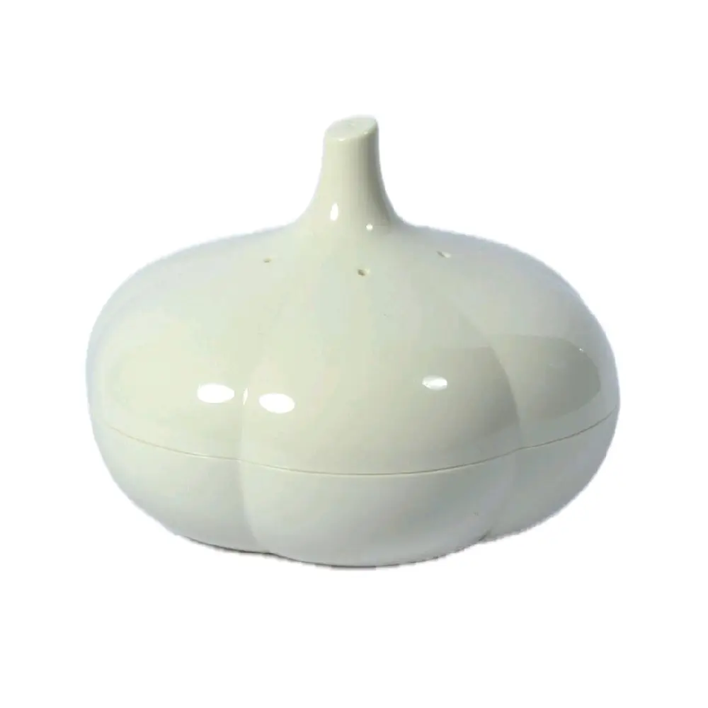 Garlic Keeper - White Organiser with Curved Top for Bottles