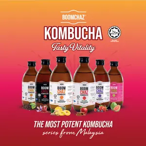 Boomchaz Kombucha 300ml - Refreshing Kombucha Drink with Natural Flavor and Probiotics