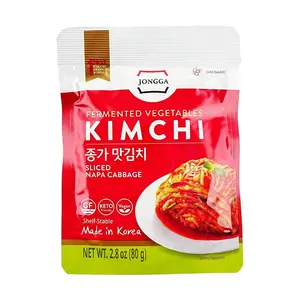 Jongga Kimchi 80g - Authentic Korean Cabbage Kimchi, Ready-to-Eat, Gluten-Free, Keto-Friendly Snack