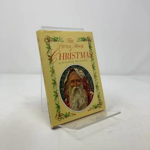 Used Hard Cover Miniature Book - The Little Book of Christmas by Jennifer Mulherin (1991 Edition, 256 Pages, 0.3 lbs, Plum Pudding Themed, Carol Singing, Gramercy, Humanities & Social Sciences, Religion & Philosophy, English)