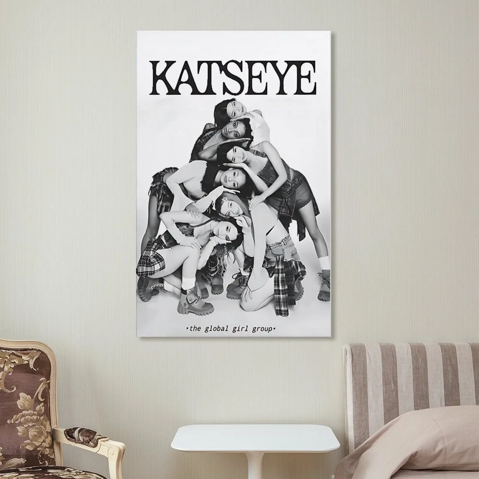 KATSEYE 11 Bedroom Canvas Posters Hall Wall Art Bathroom Canvas Posters Home Poster Decoration for Global Girl Group Fans