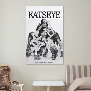 KATSEYE 11 Bedroom Canvas Posters Hall Wall Art Bathroom Canvas Posters Home Poster Decoration for Global Girl Group Fans