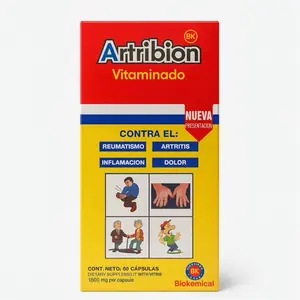 Artribion Vitaminado – Joint & Pain Support – Reumatismo, Artritis, Inflamación, Dolor – 60 Softgels 1000 mg