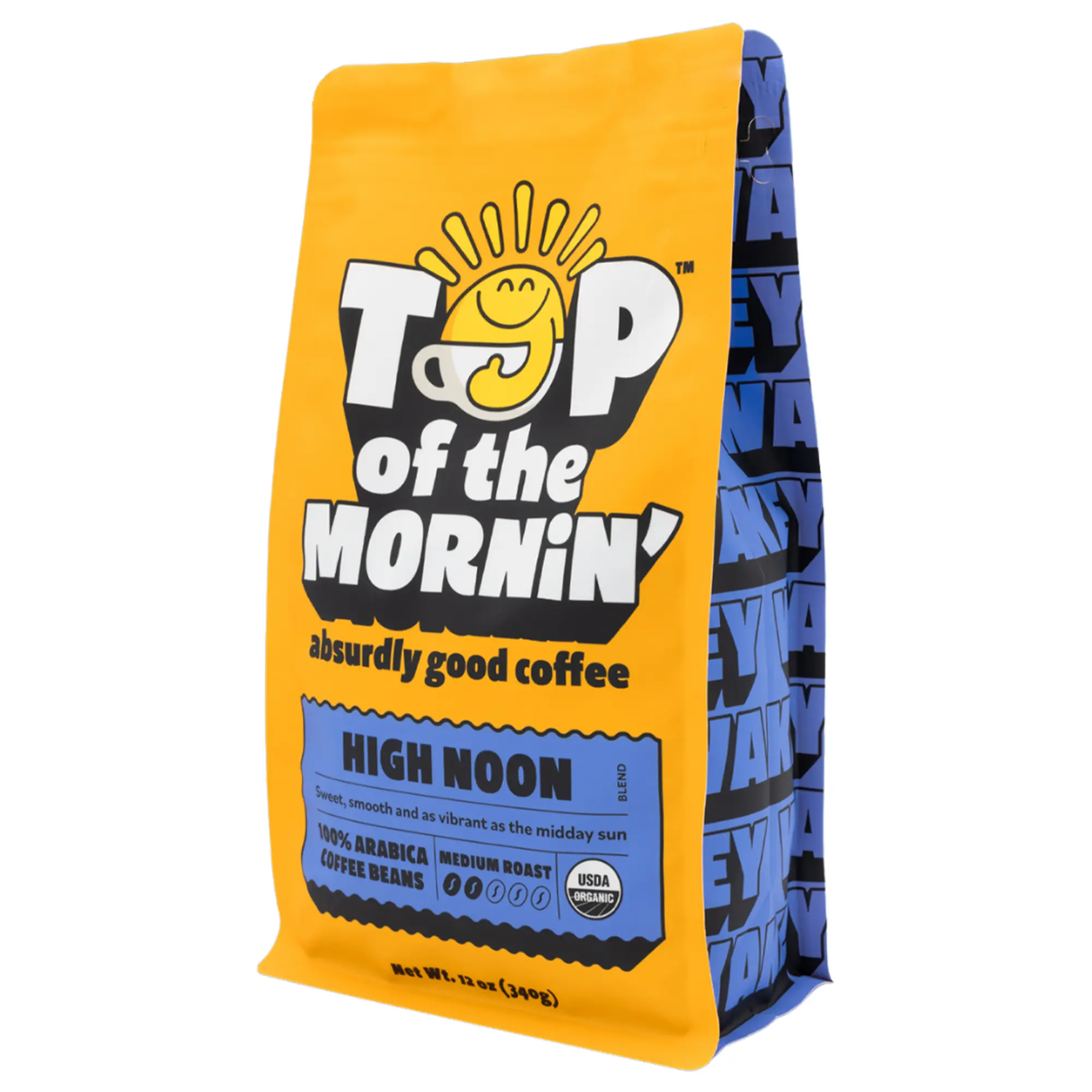High Noon Medium Roast | 12oz Organic Coffee | Whole Bean or Ground