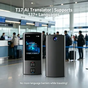 Real-Time Voice and Image Translator, Smart Mini Ai Chat Robot, Portable Translation Device for Business Travel and Learning