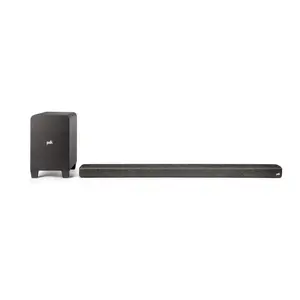 Polk Audio Signa S4D Dolby Atmos 3.1.2 Sound Bar System (Online Exclusive Finish), Wireless Subwoofer, Exclusive VoiceAdjust & BassAdjust Technology, Bluetooth, HDMI eARC, Supports 8K, 4K & HD TVs