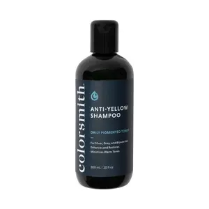 colorsmith Anti-Yellow Shampoo 10 fl oz, Men’s Toning Shampoo for Blonde, Silver, and Gray Hair, Purple-pigmented Cleanser Tones Hair by Neutralizing Brassy Tones on Blondes and Brightening Gray Hair
