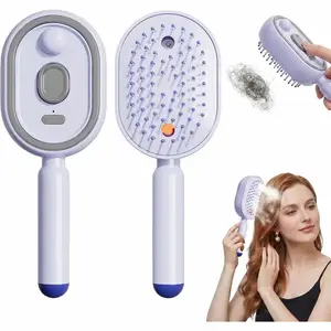 Spray Air Cushion Massage Comb Self-Cleaning Anti-Tangle Essential Oil Mist Hair Care Comb Anti-Static Volumizing Aromatherapy Comb