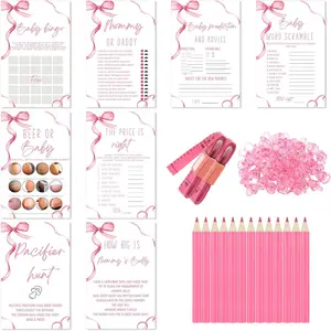 279 count  Bow  Shower  for 50 Guest, 8  Include  Shower , Price Is Right, Mommy or Daddy,  Scramble, Prediction and Advice, How Big Is Mommys , Pacifier Hunt