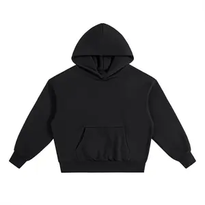 Kored Essential Heavyweight Fleece Hoodie Unisex Fitted Long Sleeve Casual Minimalist Hooded Sweatshirt with Pocket for Autumn RW0035