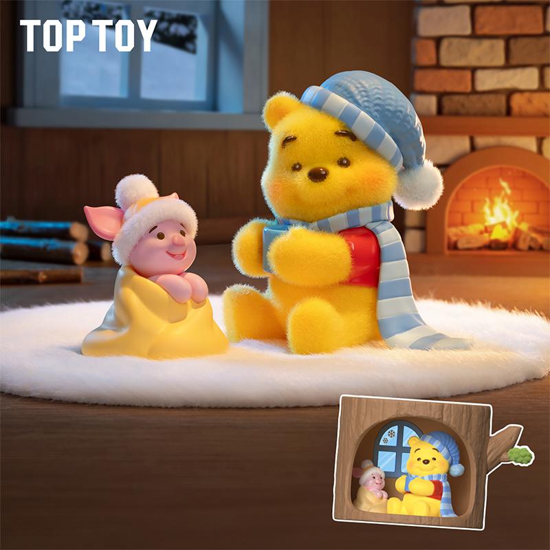 [Valentine's Day Gift]TOPTOY Winnie the Pooh Forest Treehouse Series – Cute Collectible Figure Blind Box, Perfect Christmas Gift for Fans & Kids, Adorable Desk/Shelf Decor with 100 Acre Wood Vibes