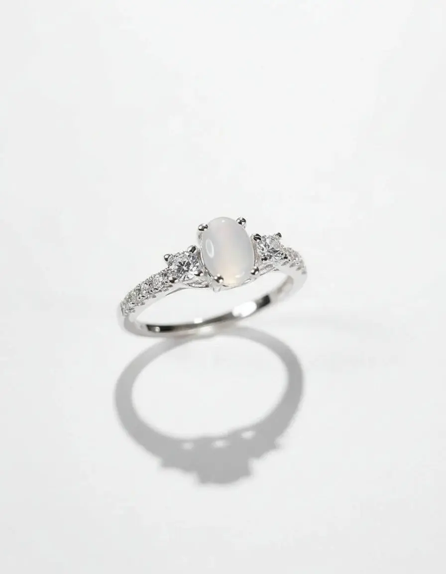 Sterling Silver Natural Mother of Pearl Ring