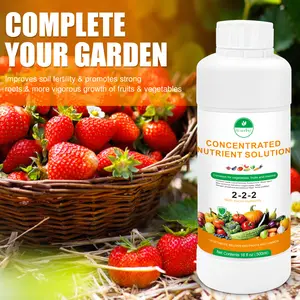 Nupathy Organic 16 fl oz Liquid Fertilizer 2-2-2 Concentrated Nutrient Solution for Vegetables Fruits & Groundwater Safe Natural Formula