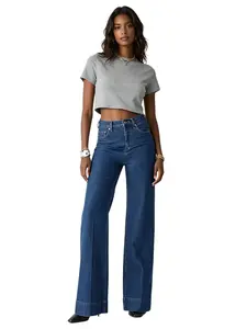 Womens Pants Wash Denim Y2k Streetwear Fashion Daily Outdoor Vacation Outfit