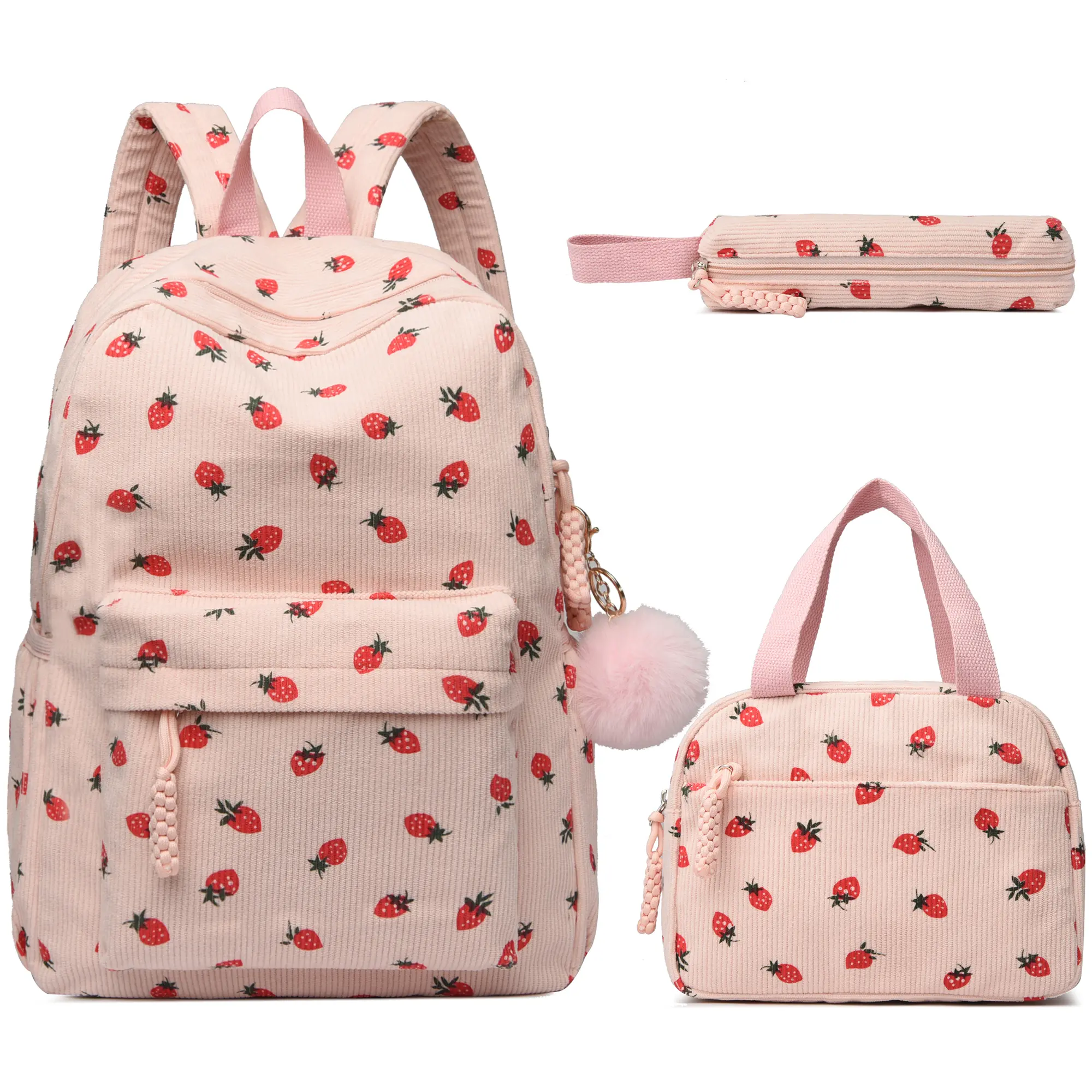 Makukke Kawaii Girls' School Backpack - Adorable Corduroy 3-in-1 School Bookbag with Lunch Box & Pencil Case for Age 8-10 Kids Durable - TikTok Shop Makukke Kawaii Girls' School Backpack - Adorable Corduroy 3-in-1 School Bookbag with Lunch Box & Pencil Case for Age 8-10 Kids Durable - TikTok Shop