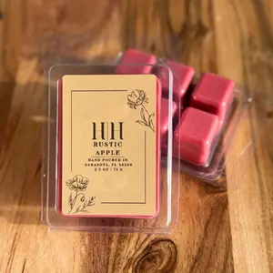 H|H Rustic Apple 2.5oz 71g Scented Wax Cubes for Home Fragrance Hand Poured in Sarasota,FL