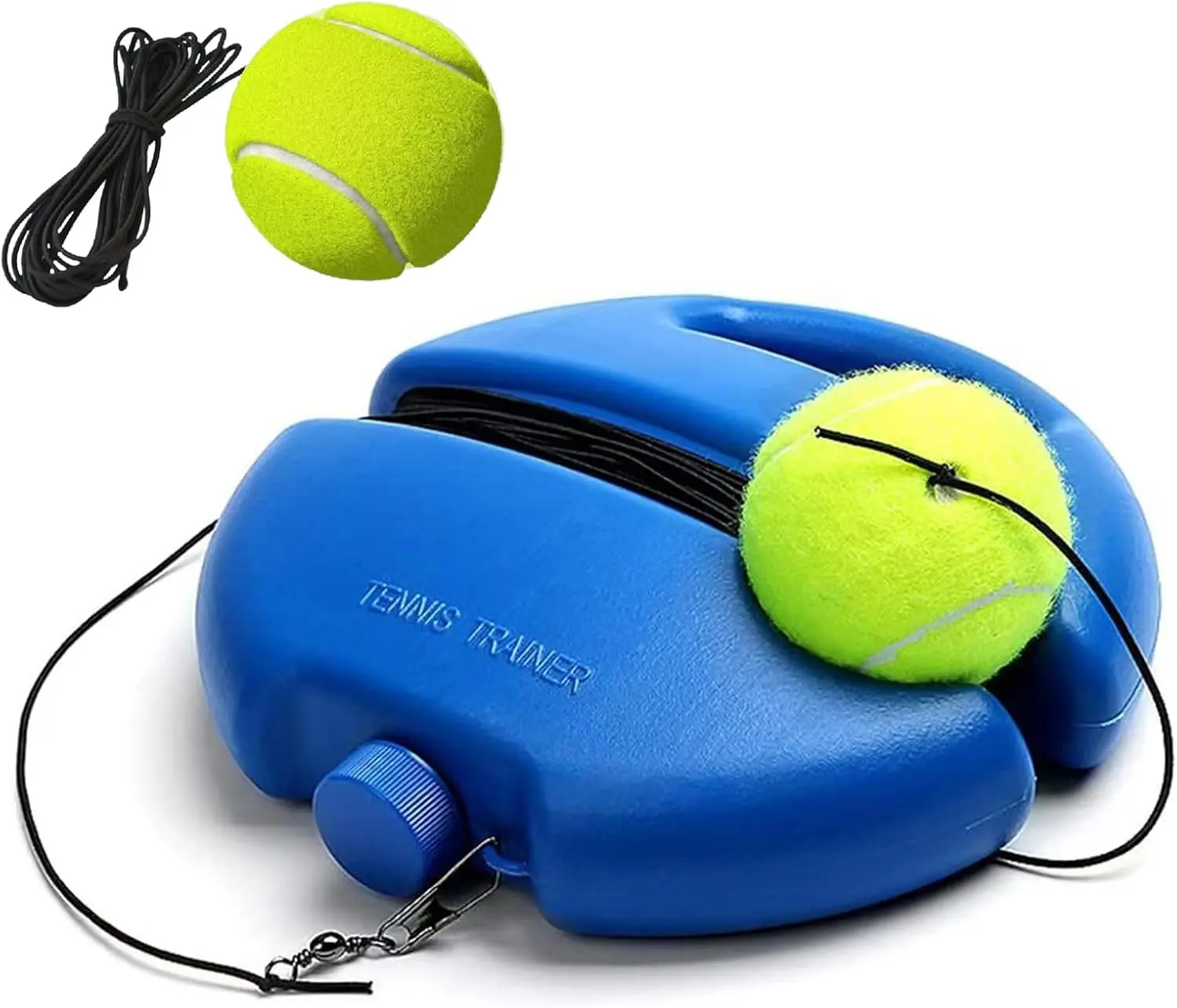 Tennis Rebound Trainer Set, Solo Practice Tool with Base and 2 Balls, Portable Tennis Training Equipment for Beginners, Adults, Reaction & Skill Improvement