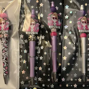 Broke and Bougie beaded focal pen