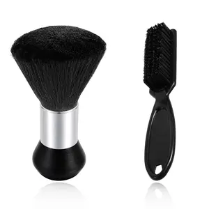 2 Pack Cleaning Trimmer, Hair Clippers, Small Brushes for Fades, Barbershop, Lightweight, Durable, Styling Beard Brush for Men Neck Duster Easily Washable Smooth Touch