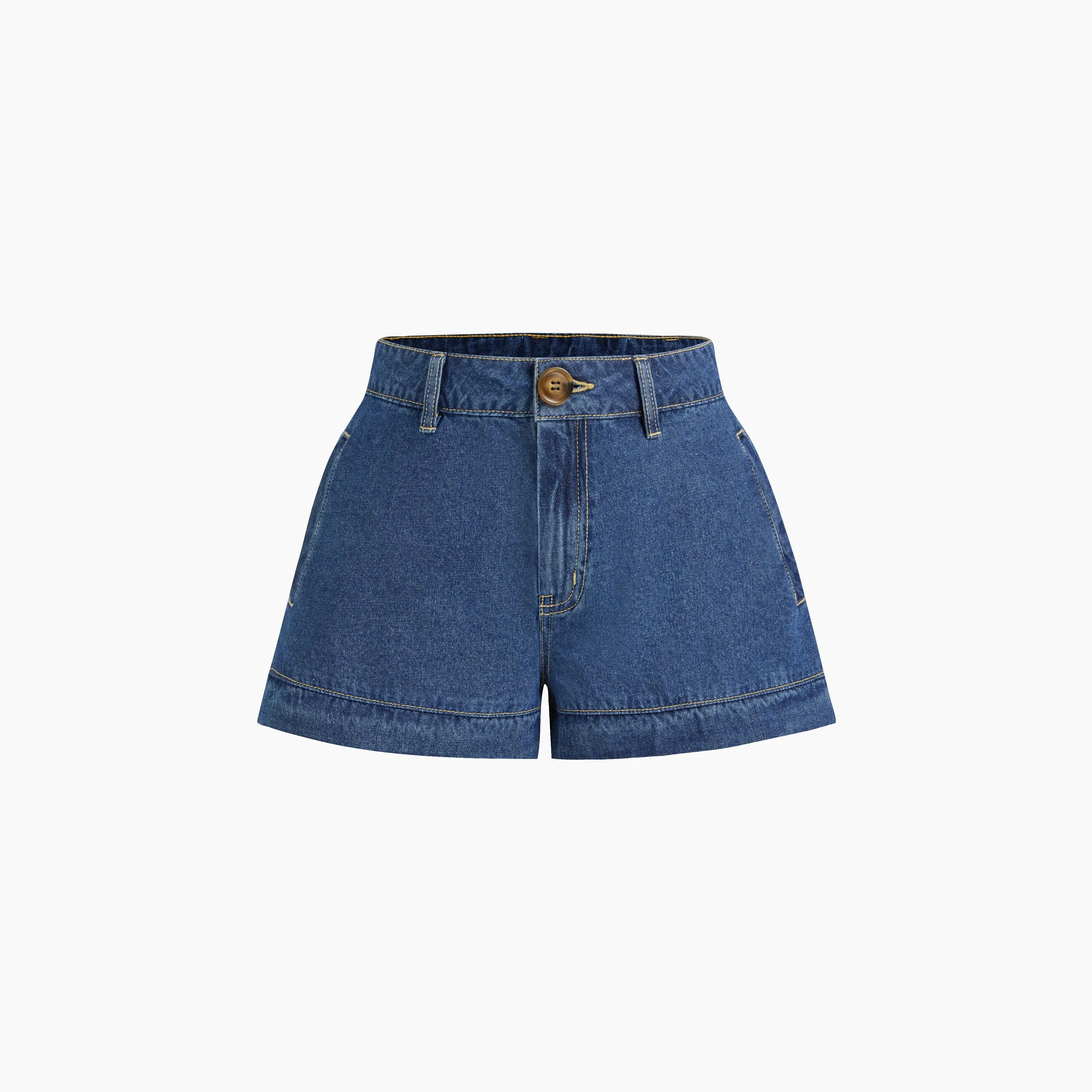Cider [5 colors, size 00-26] Denim Mid Rise Micro Shorts