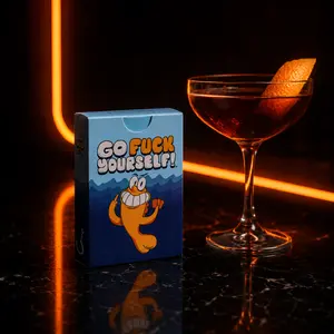 Go F*** Yourself Adult Card Game - Hilarious & Rude Party Game for 3-10 Players, Quick Easy Setup. The Perfect White Elephant Gift & Stocking Stuffer. Made Out of Spite - 52 Cards of Pure Chaos.