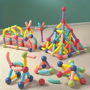 Magnetic Building Blocks: Educational STEM Toy for Ages 3+, Enhances Manual Skills, Creativity, and Concentration – Perfect Creative Learning Gift, Halloween & Christmas Stocking Stuffers, New Year Gift