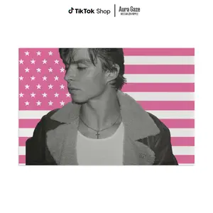 Nicholas Chavez Pink American Flags For Wall Decor, Indoor Wall Tapestries, Bedoom Decor, One Side Polyester Wall Flag