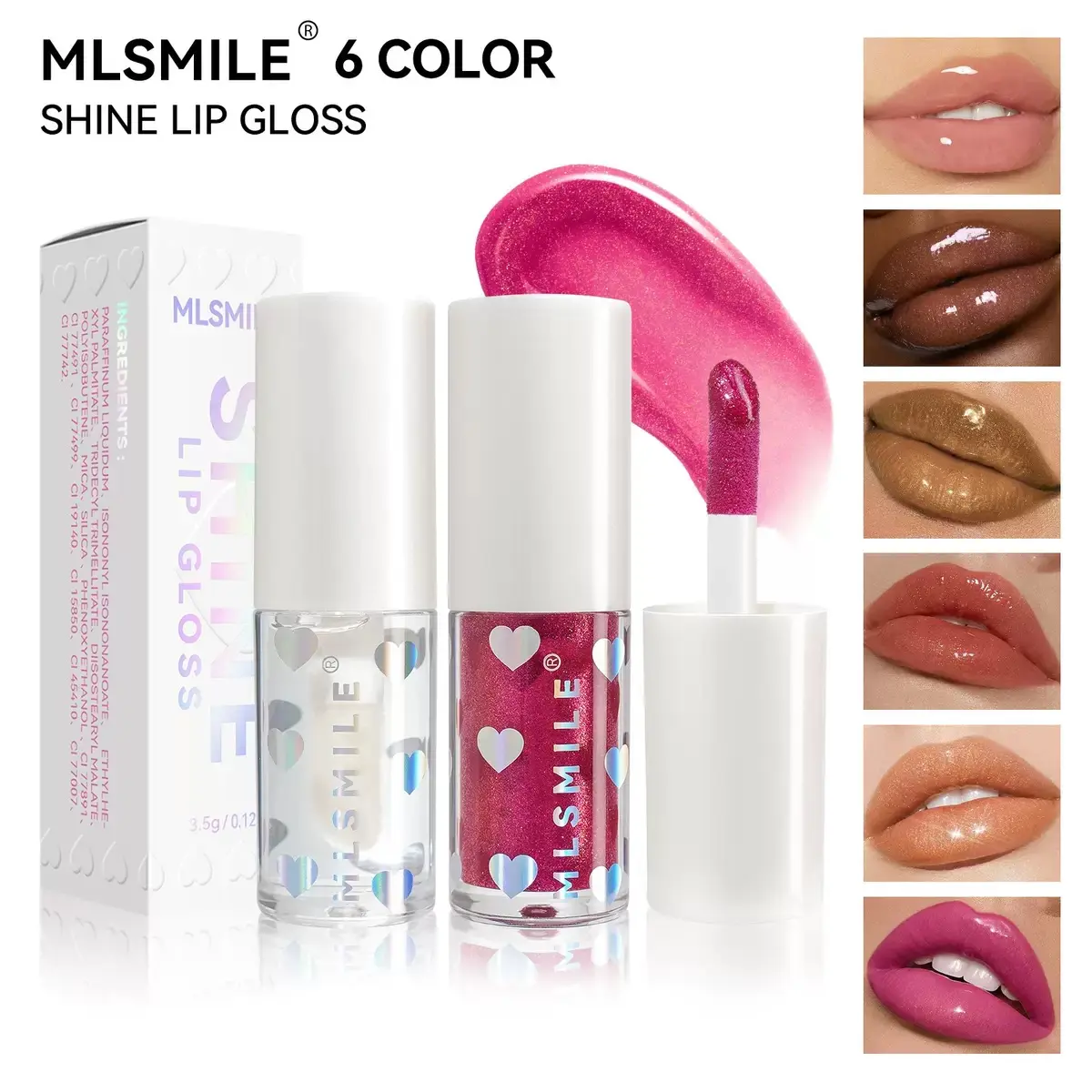 The Perfect Christmas Gift: Lip Glaze Set 6-Color Set