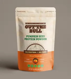 Cut the Bull Pumpkin Seed Protein Powder - 19g Protein, Organic, Non-GMO, Plant-Based, Without Artificial Ingredients or Fillers, Unflavored (16 oz