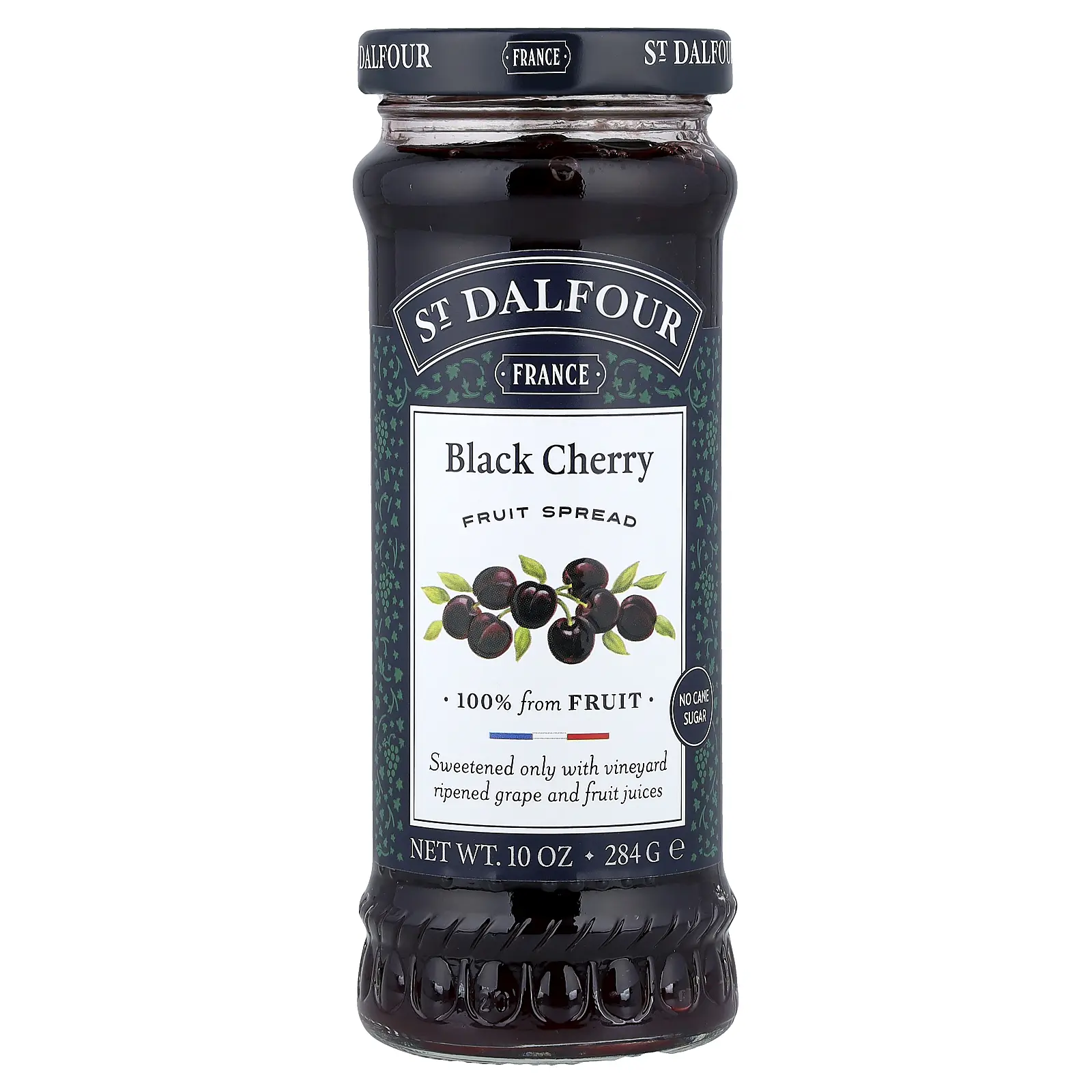 St. Dalfour Black Cherry Fruit Spread, 10 oz (284 g)