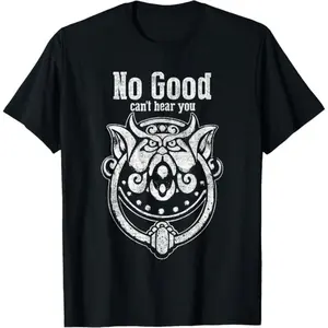 Labyrinth It's Very Rude To Stare | No Good Can't Hear You T-Shirt Graphic Tees shirts for adult  youth  funny vintage fashion Short Sleeve tops vacation outfits clothing Black Casual