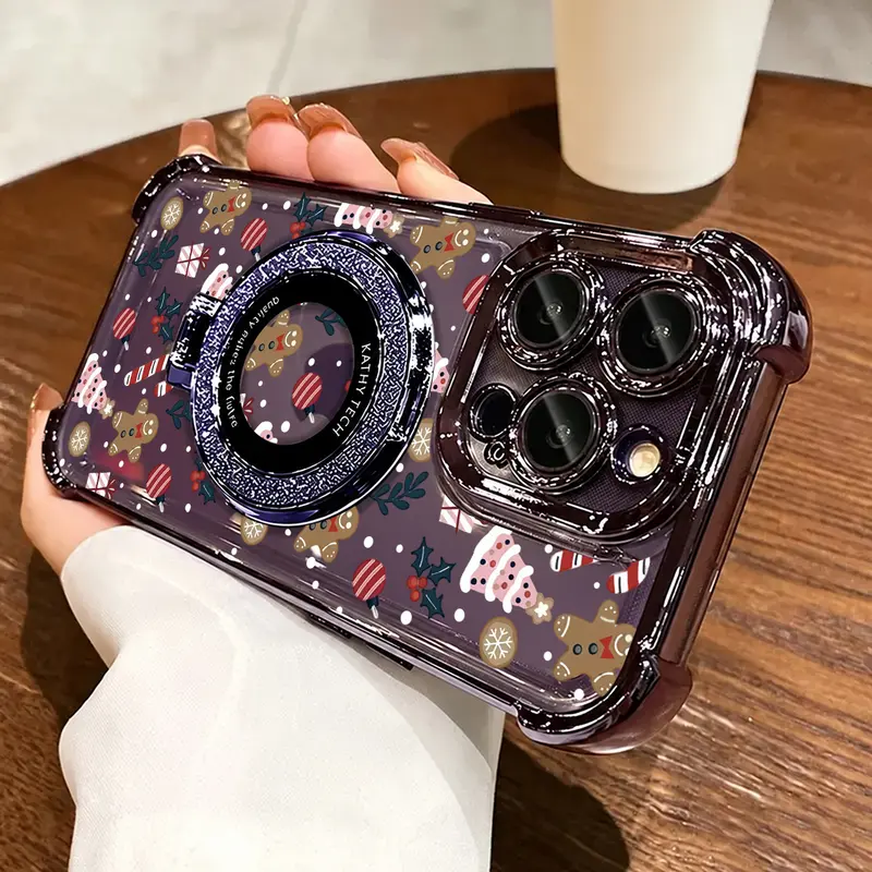 Cute Gingerbread Man Case for iPhone 18 Pro Max 17Air 16 Plus Galaxy ...