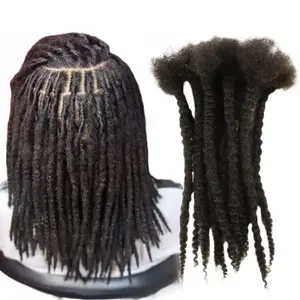 Textured Dreadlock Human Hair Extensions - Width 0.6 cm - (10 locs)