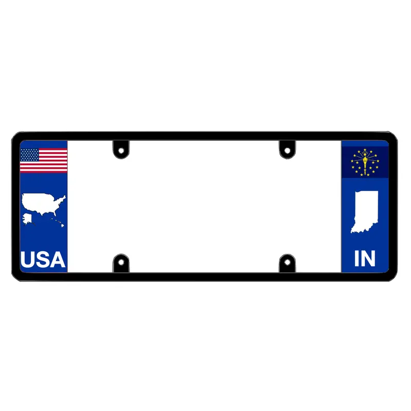 DFS Indiana IN Patented License Plate Frame Holder
