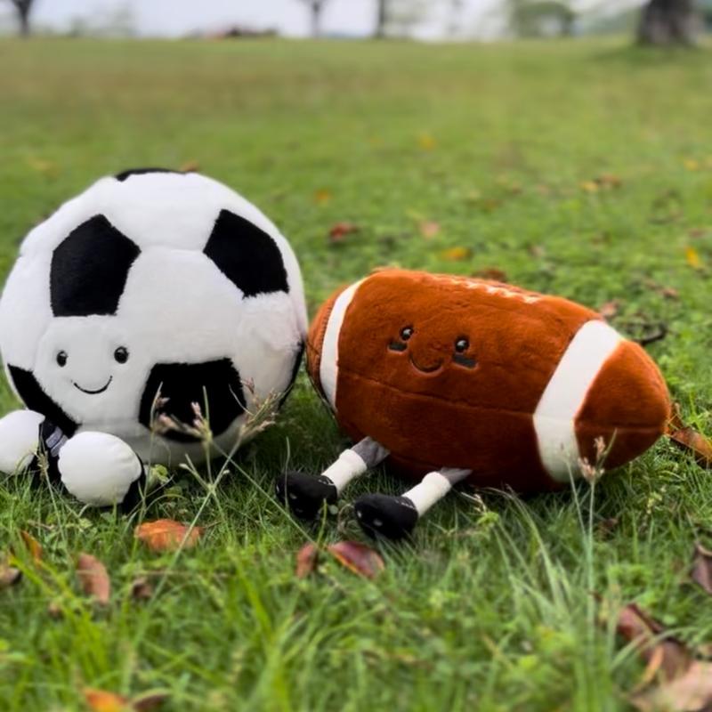 11inch Stuffed Sports Balls Toy Creative FootbalDoll Fun Cute Plush Doll Toy Plush StuffedSpherical Soft Toys Sports Throw PillowCushionKids Gift bubble stuffedanimal