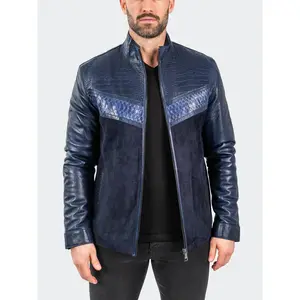 Leather PythonShield Blue