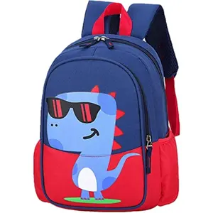 Z-CPA26  12 inch Kids Small Toddler Preschool Travel Backpack Cool Cute Cartoon Waterproof Daypack (Dinosaur Red)