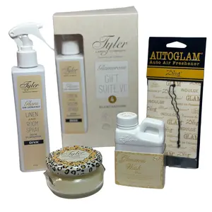 Diva Glamorous Gift Suite VI - (On Demand Room Spary, Glamorous LAUNDRY Wash, Jar Candle, Autoglam)