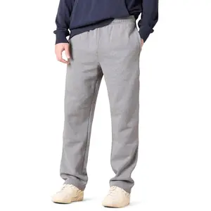 Men's Regular Straight Leg Sweatpants Fit Solid Drawstring Waist Sweatpants, Casual Pocket Design Pants for Fall & Winter, Men's Trousers for Daily Wear,