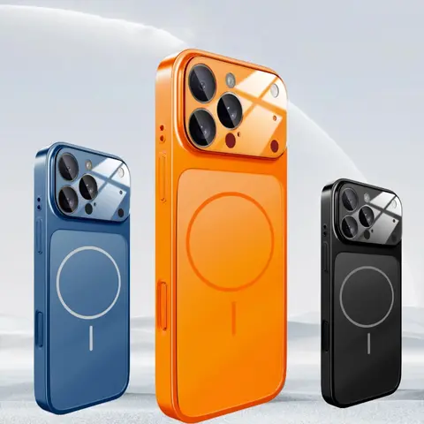 Magnetic TPU Shockproof Cellphone Case - Smartphone Protector with Screen Protector for iPhone Series (13,14,15,16,17 Air,17 Plus,18 Pro Max) Accessories