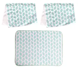Temp-tations XL Drying Mat and (2) Microfiber Towels Set