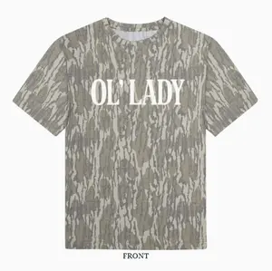 Ol' Lady Mossy Oak Bottomland Camo Shirt, Vintage Hunting Graphic Tee For Women, Southern Country Camouflage T Shirt