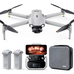 Ruko F11PRO 2 Plus Drones with Camera for Adults, 48MP Night Vision 8K Photo, 3-Axis Gimbal Stabilizer, 74 Mins Flight Time (2 Batteries), 20,000ft Transmission, Beginner-Friendly Tech Gift