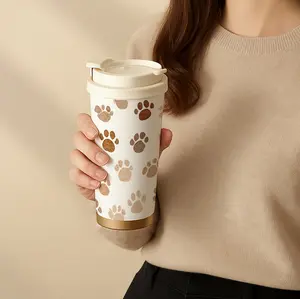 Dog Paw Prints 18oz Stainless Steel Travel Tumbler
