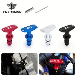 Universal Car Oil Dipstick Pull Handle Engine Oil Pullhandle Aluminum Billet Auto Replacement Modification Decoration PQY-ODP02