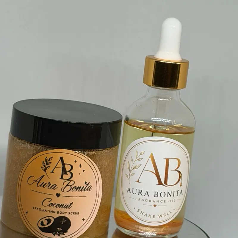 Aura Bonita Coconut Body Scrub & Body Oil Duo